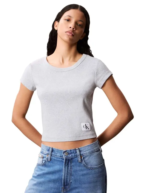 Rib Short Sleeve T-Shirt