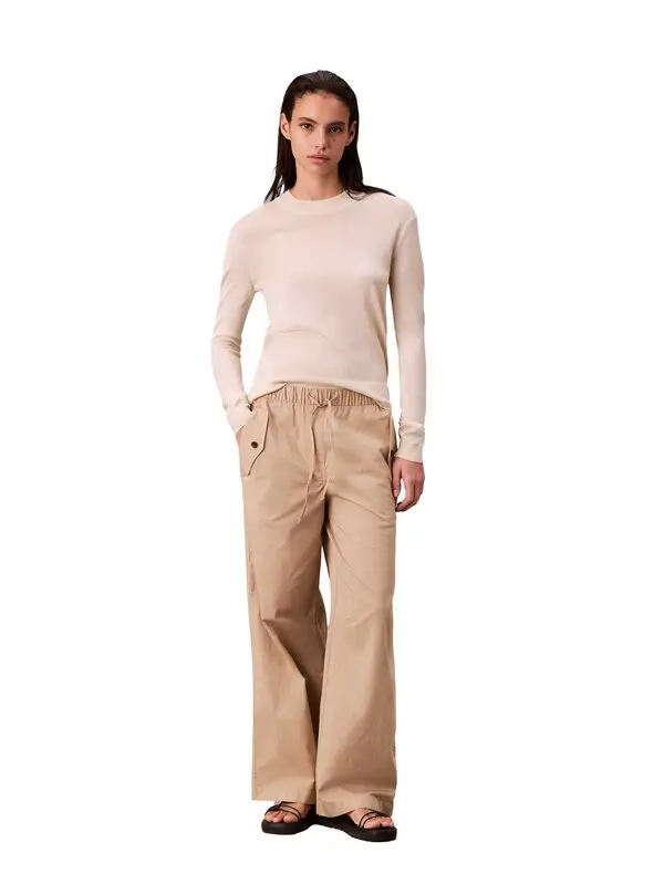 Stretch Cotton Cargo Trousers