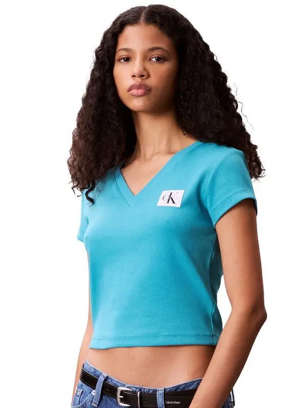 Rib Short Sleeve T-Shirt