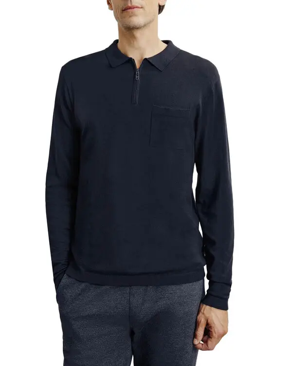 Zipped Polo-neck Sweater