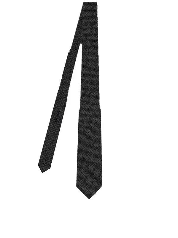 Fluted Weave Pattern fabric Tie - 7cm