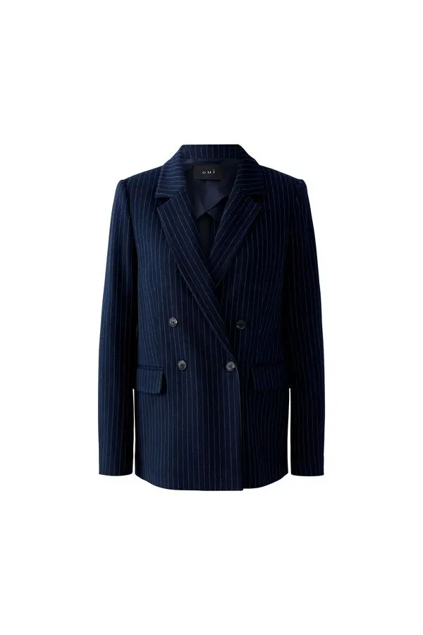 Woven Pinstripes Blazer 
