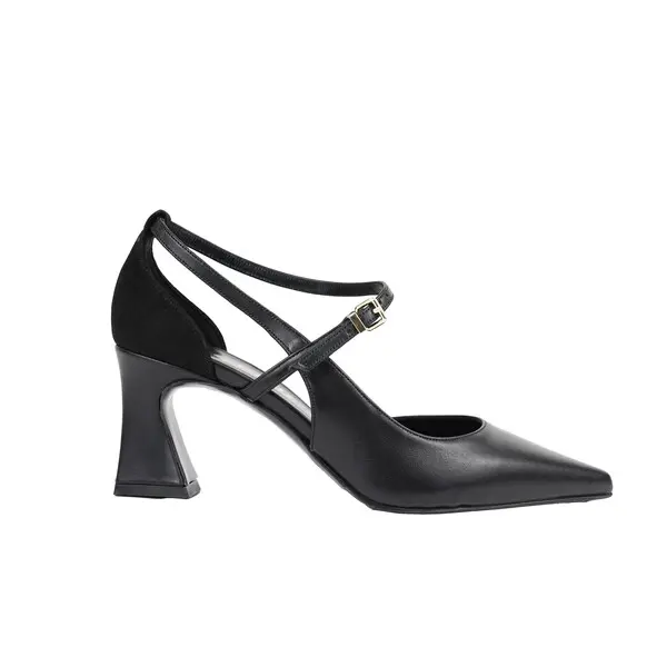 Pointed-Toe Pumps With Ankle Strap