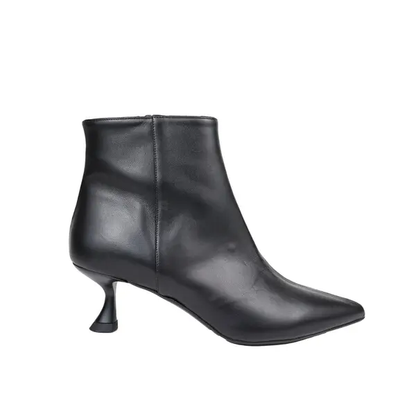 Pointed-Toe Booties With Sculptural Heel