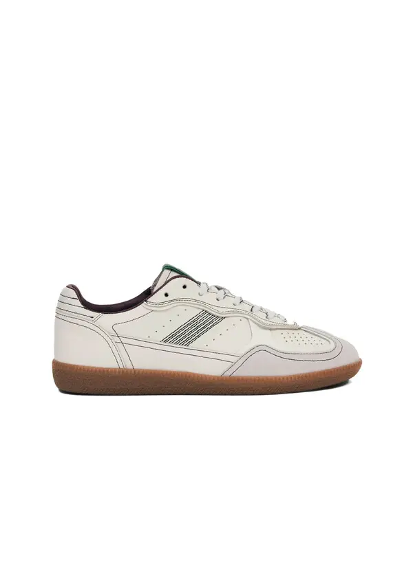Retro-Style Sneakers with Gum Sole