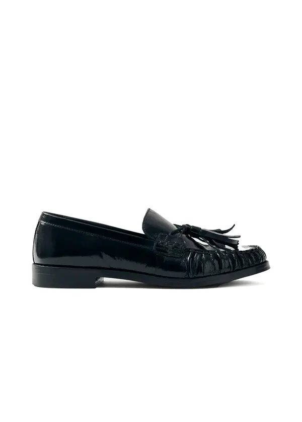 Patent Leather Tasseled Loafers