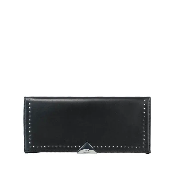 Studded Leather Clutch Bag