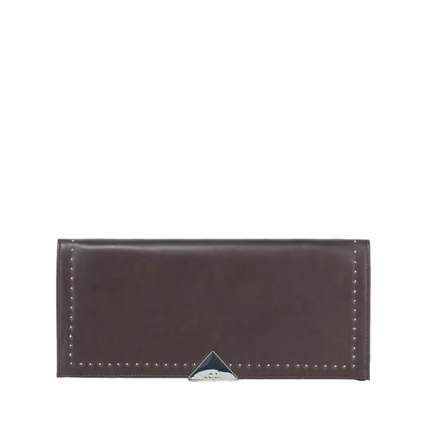 Studded Leather Clutch Bag