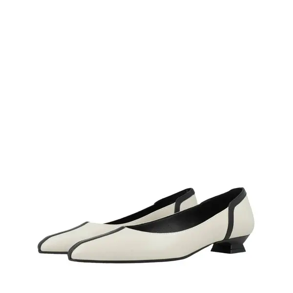 Two-Tone Block Heel Pump