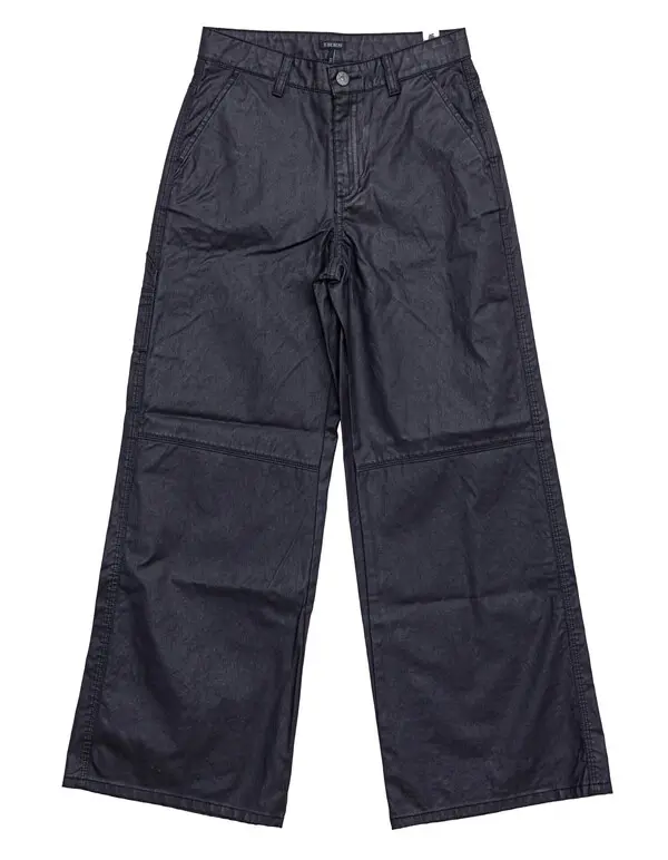 Coated Straight Trousers Image