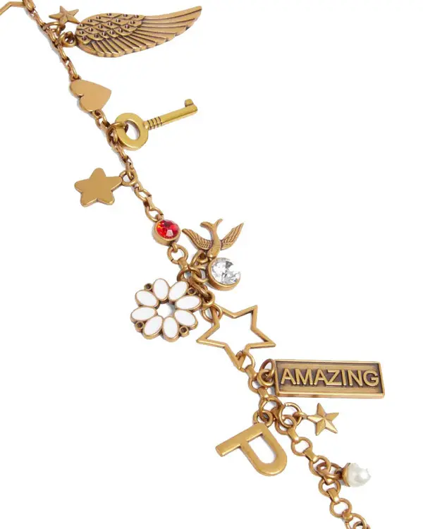 Chain charm with charms Key Ring