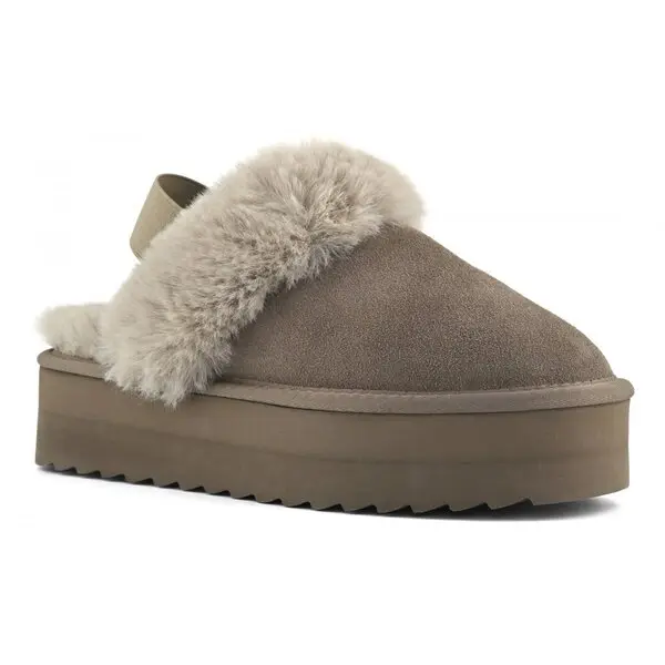  platform sole Furry slipper