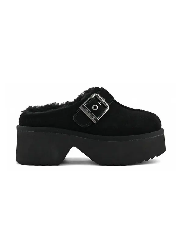 Platform Clog With Buckle