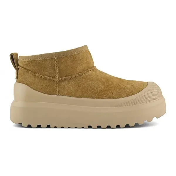 Cow Suede Winter Boots With Maxi Sneaker Outsole