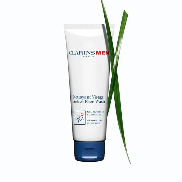 ClarinsMen Active Face Wash - Gentle, Cleansing, + Foaming Face Wash for Men