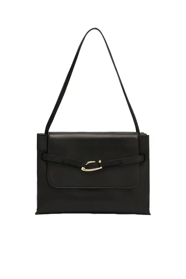Rectangular Nappa Leather Shoulder Bag