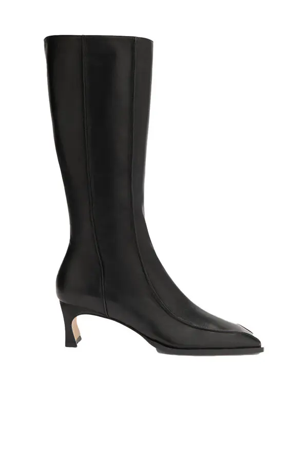 Lamb Nappa Leather Knee-High Boots