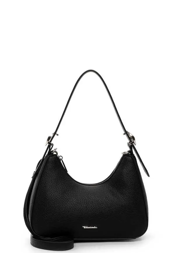 Leather Curved Shoulder Bag