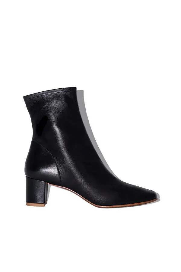 Square-Toe Mid-height Ankle Boots