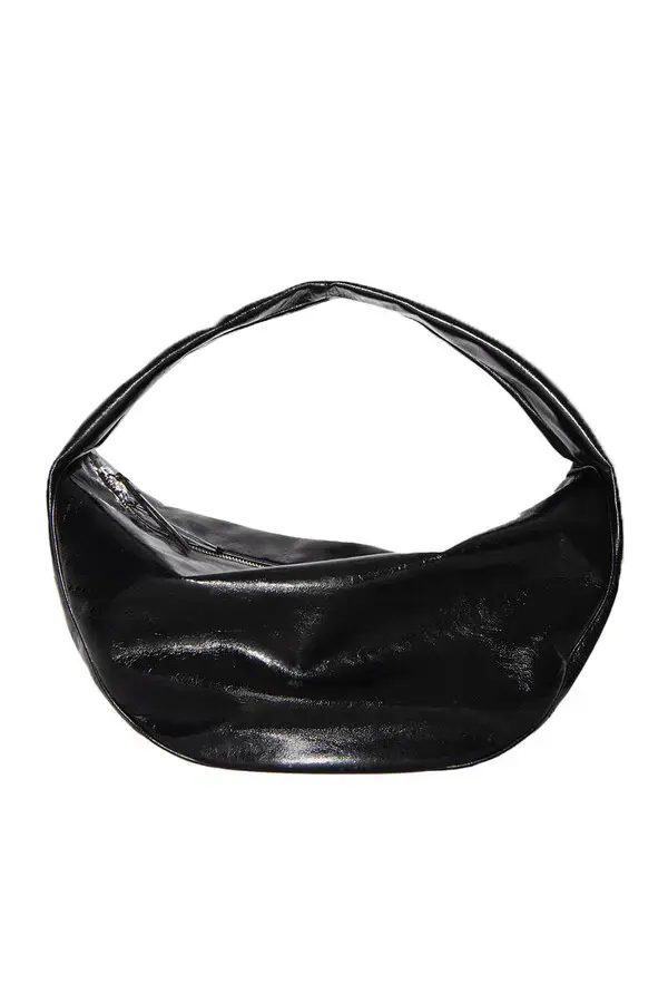 Hobo-style Half Moon Shoulder Bag
