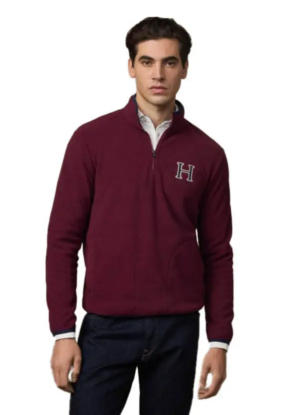 1/4 Zip Pullover with 'H' Logo