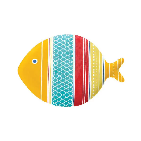 Porcelain Dish 27X19 Cm. Sea Friends 