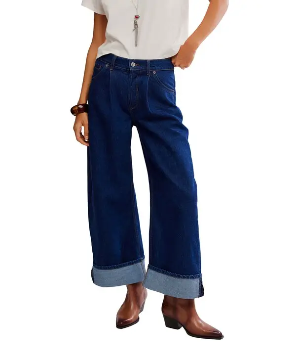 Alia Wide Leg High Rise Jeans