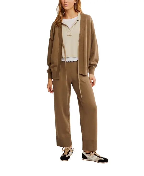 Solar Knit Tie-Front Top and Pant Set