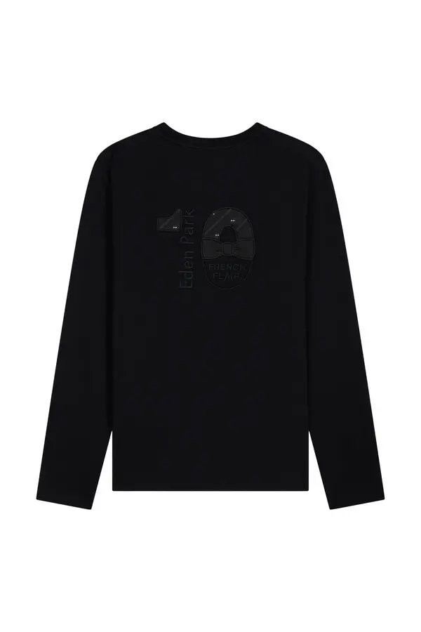 Long Sleeved Cotton Crew Neck T-shirt