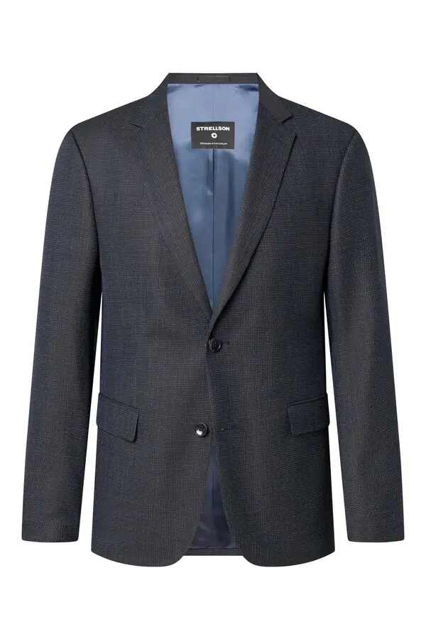 Textured Blazer with Contrast Lining