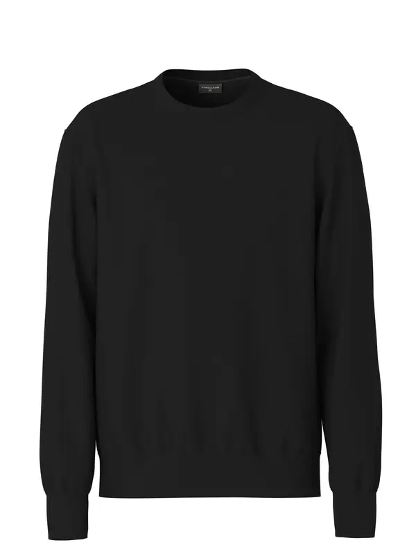 Round neck Sweatshirt with Logo Patch