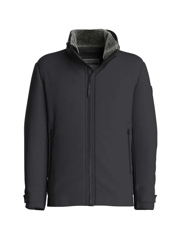 Lucca Water-Repellent Jacket with Detachable Faux Fur Collar