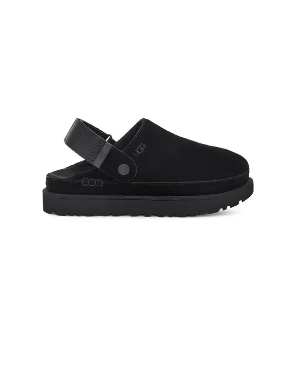 Goldenstar Suede Clog with Adjustable Slingback Strap