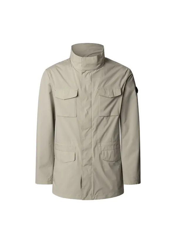 High-Collar Jacket with Pockets Image