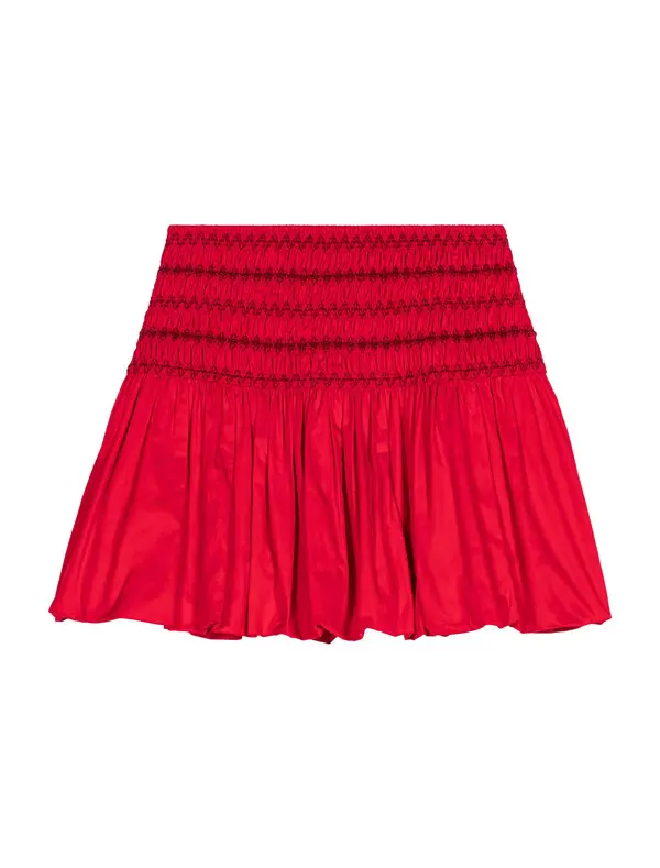 Bubble Skirt with Smocked Waist