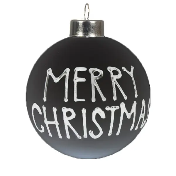 Bauble with Tree, Star, and Text Decoration Image