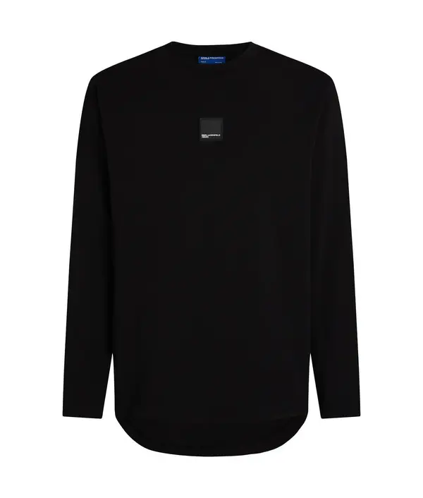 Ribbed Crew Neck Long Sleeves T-shirt