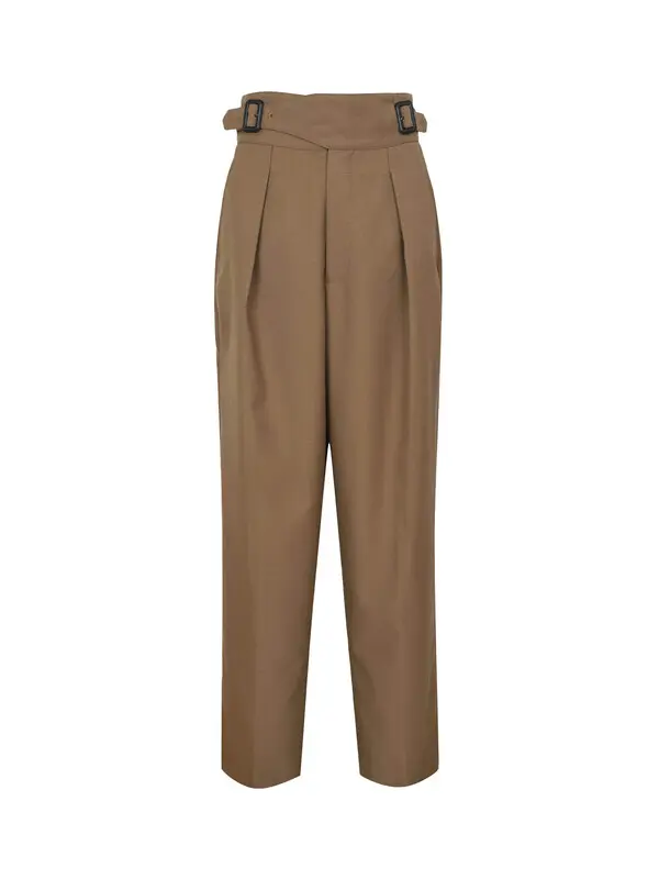 Suit Trousers with Buckle Belt Image