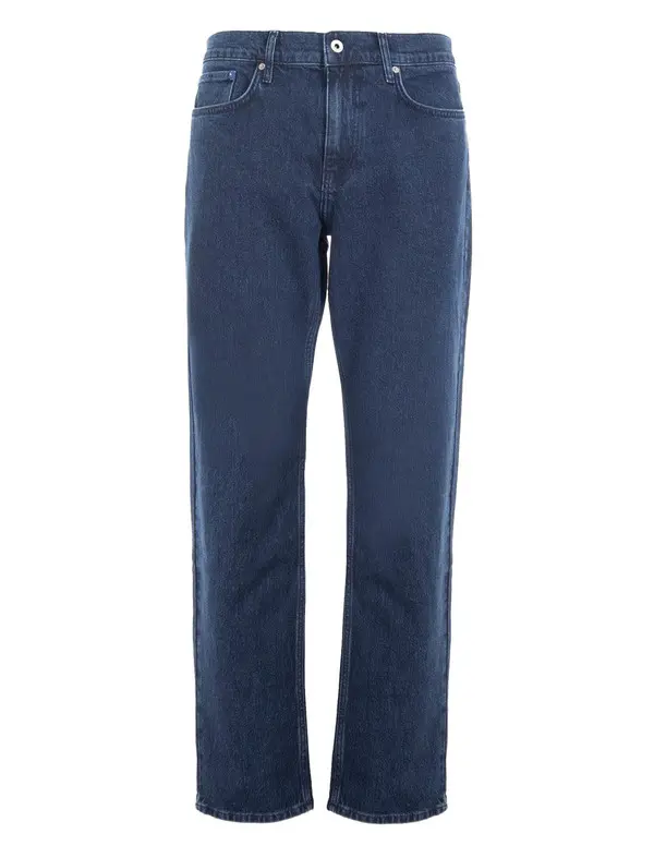 High-waisted Washed jeans