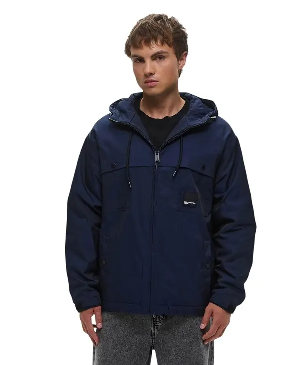  Hooded Windbreaker Jacket