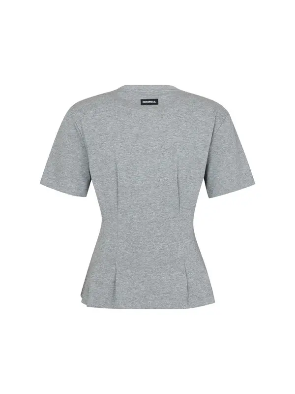 Waist Fitted Short Sleeves Top