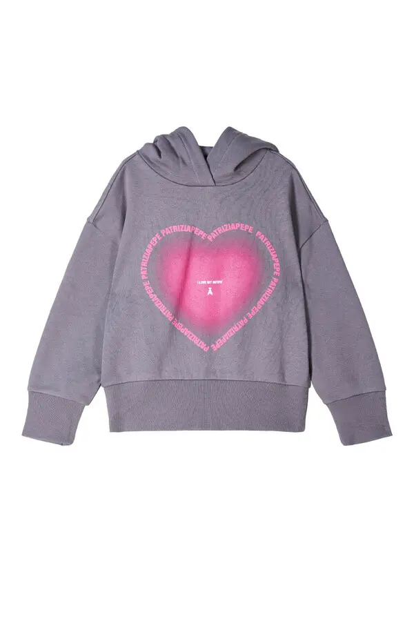 Heart Print Long Sleeves Sweatshirt