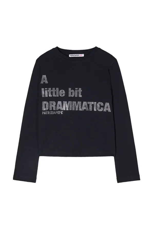 Long-sleeve T-shirt with the Rhinestone Graphic