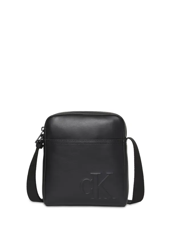 Embossed Monogram Logo Reporter Bag Image