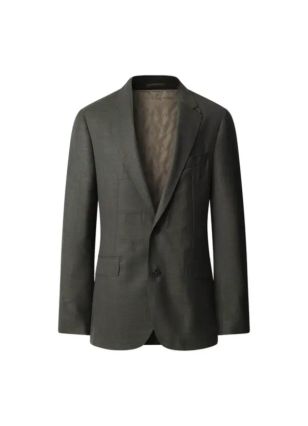 Hybrid Zip-Out Liner Textured Blazer
