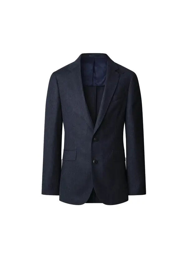 Wool Blend Herringbone Blazer Image