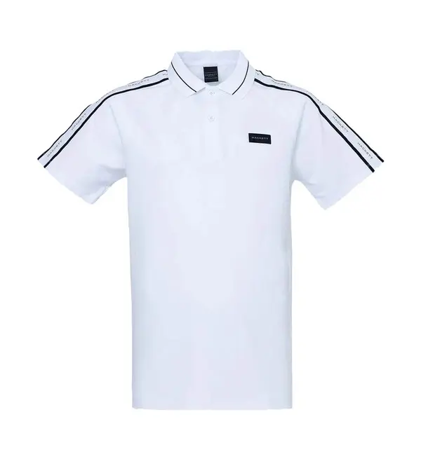 Short Sleeve Polo with Shoulder Stripes Image