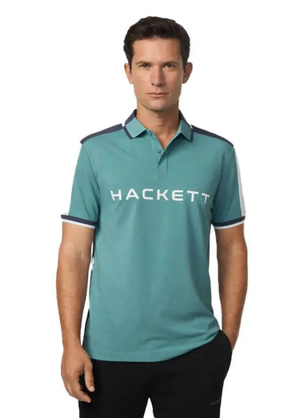 Classic Fit Short Sleeve Branded Polo Image