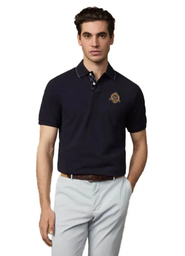 Classic Fit Short Sleeve Crest Logo Polo