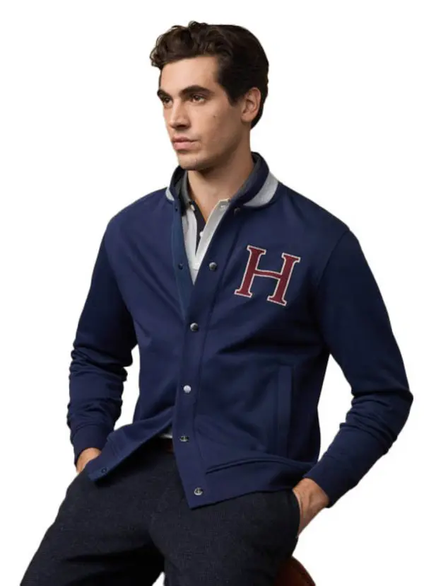 h logo varsity Sweat Jacket